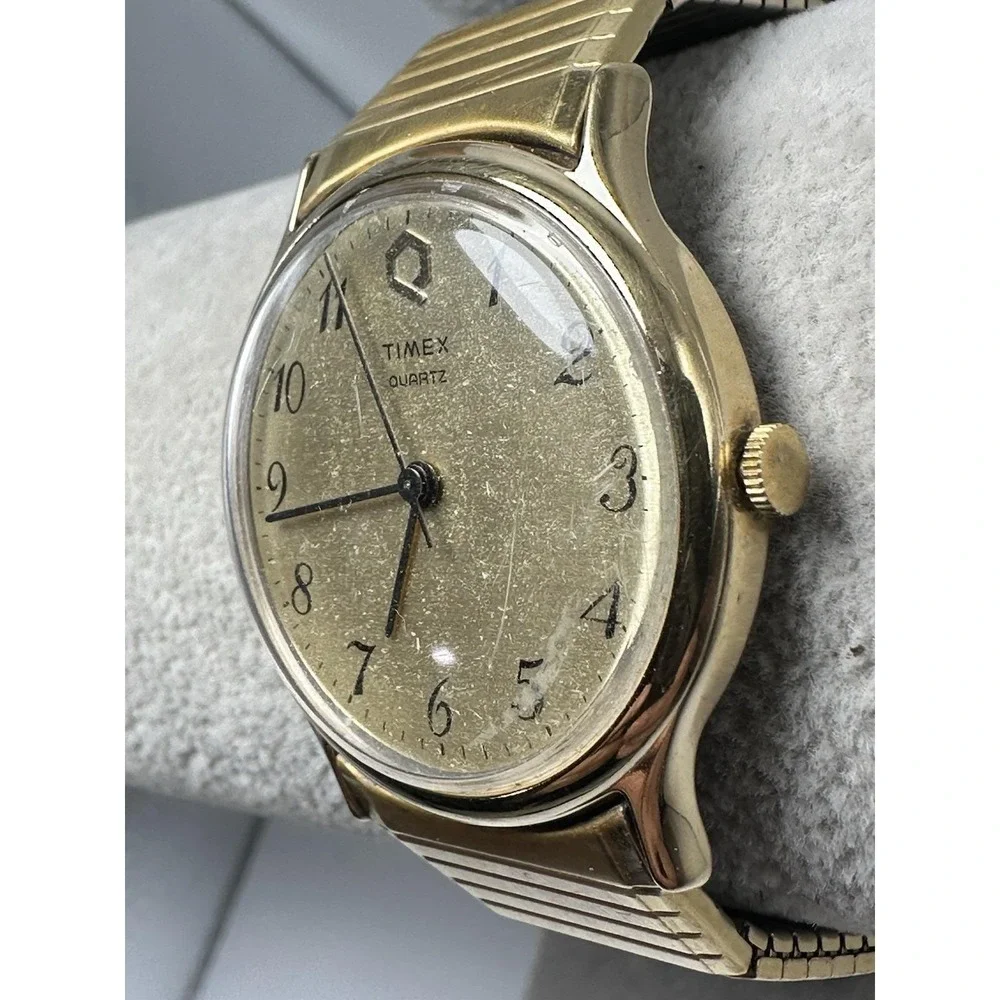 Timex Mens 1985 Q Watch New Battery 34MM 6.5